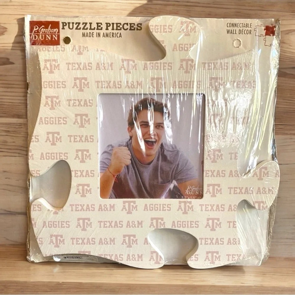 None Other - NEW College Texas A&M Aggies Puzzle Piece Picture Frame